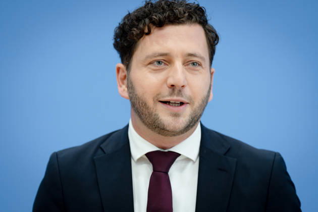 BPK, Bündnis90 Die Grünen, Felix Banaszak Berlin, BPK, Vorstellung des Leitantrages Unser Plan für Deutschland , Felix Banaszak, Bundesvorsitzender, Bündnis90 Die Grünen Berlin Berlin GER