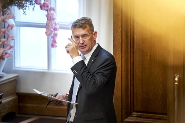 Opening debate in the Danish Parliament Chairman of the Liberal Party, Troels Lund Poulsen, during the opening debate in the Danish Parliament at Christiansborg on Thursday, October 8, 2026. (Photo: Thomas Traasdahl Ritzau Scanpix) , Copenhagen Denmark Copyright: RitzauxScanpix ThomasxTraasdahlx spdk20261008-104725-L