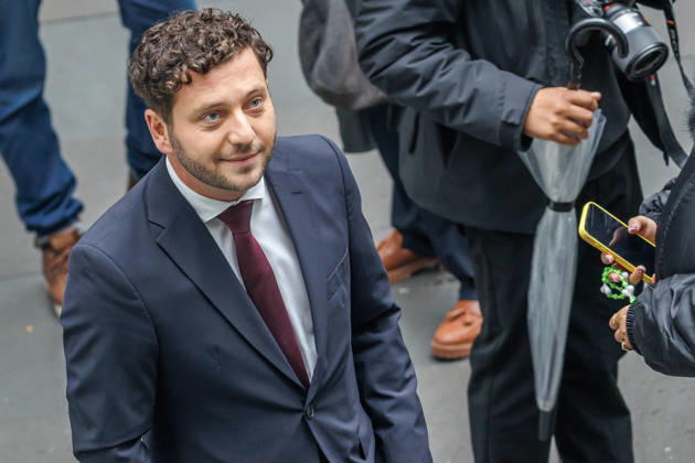 Franziska Brantner, Bundesvorsitzende von Buendnis 90 Die Gruenen und Felix Banaszak, Bundesvorsitzender von Buendnis 90 Die Gruenen im Haus der Bundespressekonferenz Vorstellung des Leitantrages Unser Plan fuer Deutschland Franziska Brantner, Bundesvorsitzende von Buendnis 90 Die Gruenen und Felix Banaszak, Bundesvorsitzender von Buendnis 90 Die Gruenen im Haus der Bundespressekonferenz am 08.10.2026 in Berlin. Berlin Berlin Deutschland Haus der Bundespressekonferenz