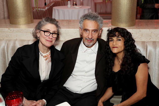 Inside after party at the 64th New York Film Festival for The Only Living Pickpocket in New York at the Rampoldi Restaurant Featuring: (L-R) Katherine Borowitz, John Turturro and Karina Arroyave Where: New York, New York, United States When: 07 Oct 2026 Credit: Marion Curtis StarPix for Sony Pictures Classics INSTARimages EDITORIAL USE ONLY. NOT FOR USE BY NEWSPAPERS BASED IN THE UK. Copyright: xx instar56079512