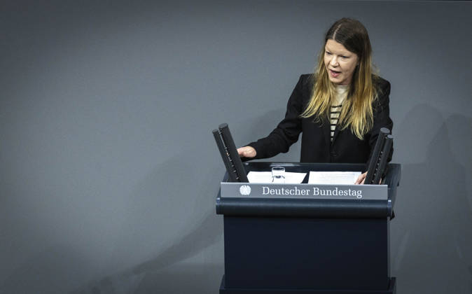 Doris Achelwilm im Bundestag in Berlin, 08.10.2026. Berlin Deutschland Copyright: xYonaxElsnerx