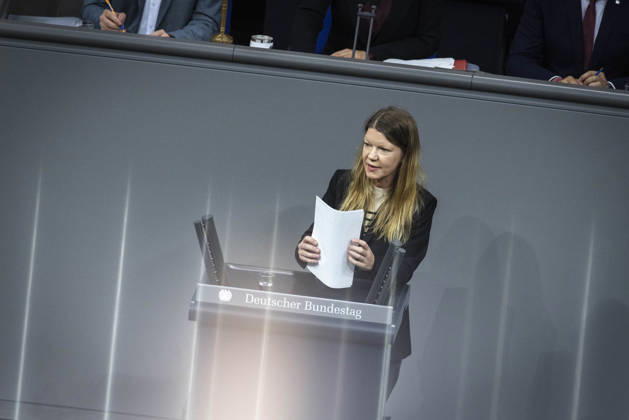 Doris Achelwilm im Bundestag in Berlin, 08.10.2026. Berlin Deutschland Copyright: xYonaxElsnerx