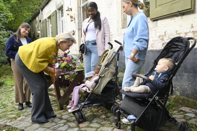 Queen Mathilde Visits Winners Of the 2026 Queen Mathilde Prize GREZ-DOICEAU, BELGIUM - OCTOBER 08: Queen Mathilde of Belgium pictured visiting two organizations that won the 2026 Queen Mathilde Prize : Vzw Alba, on October 08, 2026 in Grez-Doiceau, Belgium, 08 10 2026 Grez-Doiceau Belgium Copyright: xPhilipxReynaersx