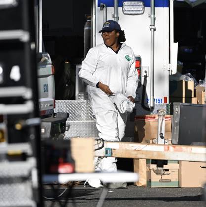 October 7, 2026, Philadelphia, Pennsylvania, USA: FBI agents seize evidence from the home of Eugene Horsch on West Chew Avenue in Philadelphia, Pennsylvania, United States, on October 7, 2026. Several evidence boxes and bags are visible, including one labeled drain trap and liquid contents. Authorities are investigating the property after linking it to at least seven missing women. Eugene Horsch is the son of the late Raymond R.C. Horsch. Philadelphia USA - ZUMAs197 20261007_aaa_s197_637 Copyright: xKylexMazzax