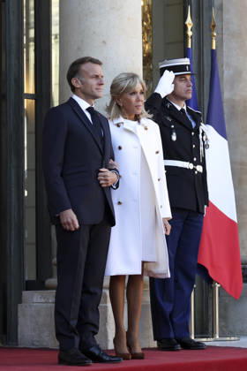 NEWS : Visite d Etat de Frank-Walter Steinmeier - Paris - 08 10 2026 Accueil de Frank-Walter Steinmeier, Prà sident de la Rà publique fà dà rale d Allemagne et de Elke Budenbender par Emmanuel Macron, Prà sident de la Rà publique et Brigitte Macron ce jeudi 8 octobre au palais de l™Elysà e ParisFrance Copyright: xMichtofx