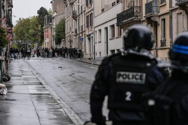 Protest against eduction conditions continues in Nancy NANCY, FRANCE - OCTOBER 8: Students take to the streets to protest education conditions in Nancy, France, on October 8, 2026. Students are taking part in a nationwide high-school mobilization over school conditions and demands for greater education resources, while security units remain deployed around several locations in the city. Muhammed Said Tako Anadolu Nancy France. Editorial use only. Please get in touch for any other usage. Copyright: x2026xAnadoluxMuhammedxSaidxTakox