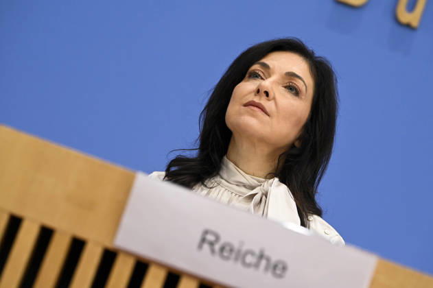 ABB BPK- Bundesministerin fuer Wirtschaft und Energie Katherina Reiche Vorstellung der Herbstprojektion 2026 der Bundesregierung auf der BPK Bundespressekonferenz in Berlin am 08.10.2026 Berlin Deutschland