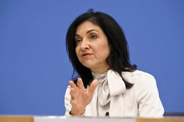 ABB BPK- Bundesministerin fuer Wirtschaft und Energie Katherina Reiche Vorstellung der Herbstprojektion 2026 der Bundesregierung auf der BPK Bundespressekonferenz in Berlin am 08.10.2026 Berlin Deutschland