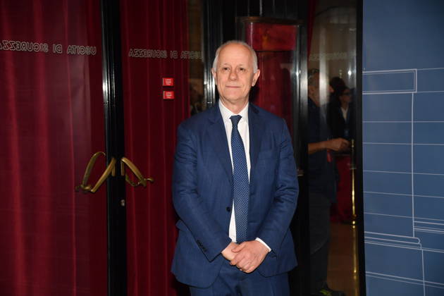 IPA89427404 - Rome, Teatro Sistina: Celebration marking the 150th anniversary of *Corriere della Sera*. Pictured: Luciano Fontana  Copyright: xVincenzoxLandix xVincenzoxLandix IPA89427404