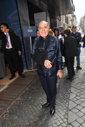 IPA89427472 - Rome, Teatro Sistina: Celebration marking the 150th anniversary of *Corriere della Sera*. Pictured: Bruno Vespa  Copyright: xVincenzoxLandix xVincenzoxLandix IPA89427472