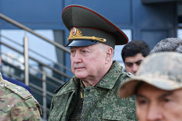 BELARUS, MINSK - OCTOBER 8, 2026: The Head of the CIS Anti-Terrorism Centre, Yevgeny Sysoyev, attends the final phase of the Eurasia-Antiterror 2026 counter-terrorism exercise by relevant agencies of the CIS and SCO member states. The drill is held as part of the 2026 CIS and SCO Counter-Terrorism Forum. Maxim Malinovsky TASS 98945561