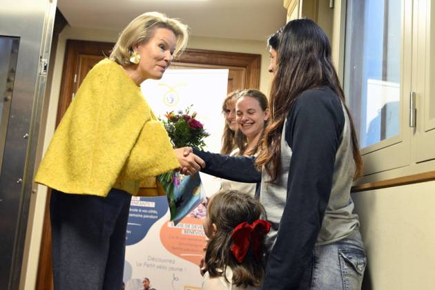 Queen Mathilde Visits Winners Of the 2026 Queen Mathilde Prize BRUSSELS, BELGIUM - OCTOBER 08: Queen Mathilde of Belgium pictured visiting two organizations that won the 2026 Queen Mathilde Prize : « le Petit Vélo Jaune », on October 08, 2026 in Brussels, Belgium, 08 10 2026 Brussels Belgium Copyright: xPhilipxReynaersx