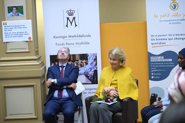 Queen Mathilde Visits Winners Of the 2026 Queen Mathilde Prize BRUSSELS, BELGIUM - OCTOBER 08: Queen Mathilde of Belgium and Frederic Van Leeuw, procureur pictured visiting two organizations that won the 2026 Queen Mathilde Prize : « le Petit Vélo Jaune », on October 08, 2026 in Brussels, Belgium, 08 10 2026 Brussels Belgium Copyright: xPhilipxReynaersx