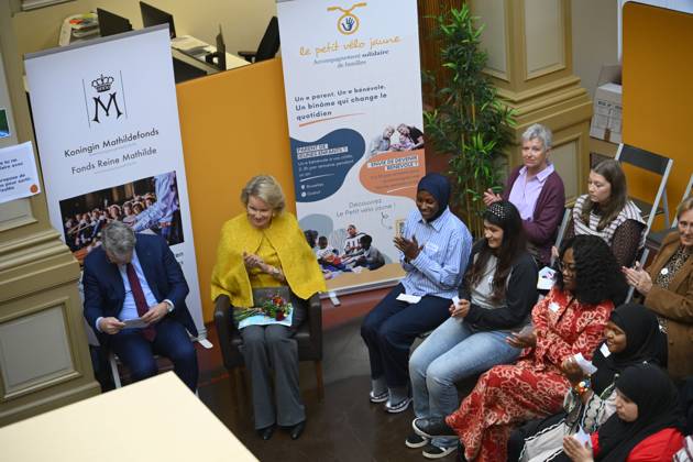 Queen Mathilde Visits Winners Of the 2026 Queen Mathilde Prize BRUSSELS, BELGIUM - OCTOBER 08: Queen Mathilde of Belgium pictured visiting two organizations that won the 2026 Queen Mathilde Prize : « le Petit Vélo Jaune », on October 08, 2026 in Brussels, Belgium, 08 10 2026 Brussels Belgium Copyright: xPhilipxReynaersx