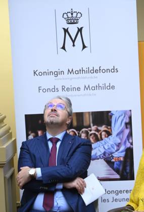 Queen Mathilde Visits Winners Of the 2026 Queen Mathilde Prize BRUSSELS, BELGIUM - OCTOBER 08: Queen Mathilde of Belgium and Frederic Van Leeuw, procureur pictured visiting two organizations that won the 2026 Queen Mathilde Prize : « le Petit Vélo Jaune », on October 08, 2026 in Brussels, Belgium, 08 10 2026 Brussels Belgium Copyright: xPhilipxReynaersx