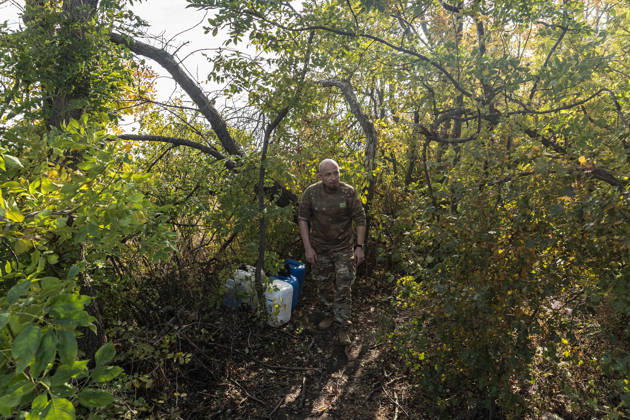 Ukrainian drone units are on duty at the front lines in Donetsk Region DONETSK REGION, UKRAINE - OCTOBER 8: A Ukrainian soldier at his combat post with an anti-drone unit in the Donetsk region, Ukraine, 8 October 2026 Diego Herrera Carcedo Anadolu Donetsk Ukraine. Editorial use only. Please get in touch for any other usage. Copyright: x2026xAnadoluxDiegoxHerreraxCarcedox