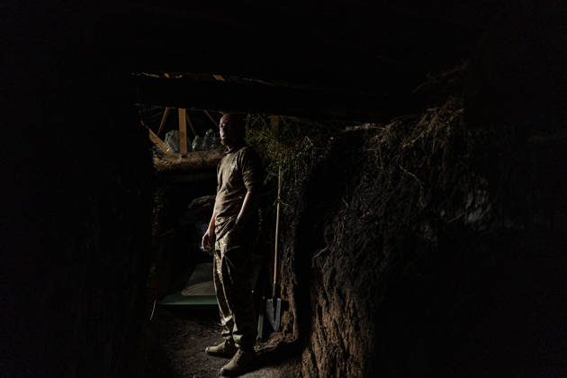 Ukrainian drone units are on duty at the front lines in Donetsk Region DONETSK REGION, UKRAINE - OCTOBER 8: A Ukrainian soldier smokes at the entrance to a shelter belonging to an anti-drone unit in the Donetsk region, Ukraine, 8 October 2026 Diego Herrera Carcedo Anadolu Donetsk Ukraine. Editorial use only. Please get in touch for any other usage. Copyright: x2026xAnadoluxDiegoxHerreraxCarcedox