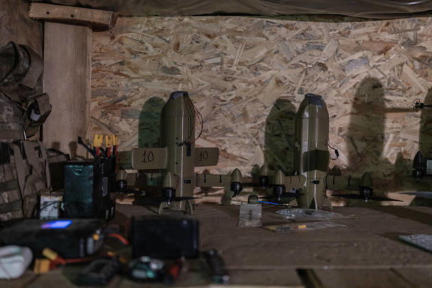 Ukrainian drone units are on duty at the front lines in Donetsk Region DONETSK REGION, UKRAINE - OCTOBER 8: Diego Herrera Carcedo Anadolu Donetsk Ukraine. Editorial use only. Please get in touch for any other usage. Copyright: x2026xAnadoluxDiegoxHerreraxCarcedox
