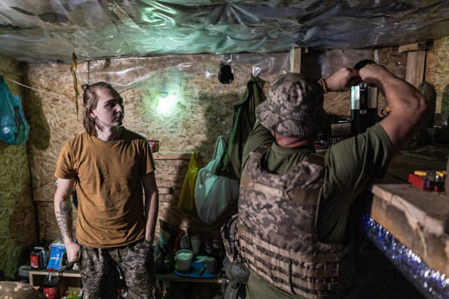 Ukrainian drone units are on duty at the front lines in Donetsk Region DONETSK REGION, UKRAINE - OCTOBER 8: A Ukrainian soldier prepares a drone to attack enemy drones at a shelter in the Donetsk region, Ukraine, 8 October 2026 Diego Herrera Carcedo Anadolu Donetsk Ukraine. Editorial use only. Please get in touch for any other usage. Copyright: x2026xAnadoluxDiegoxHerreraxCarcedox