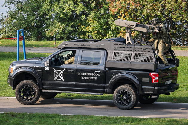 BELARUS, MINSK - OCTOBER 8, 2026: A vehicle is seen during the final phase of the Eurasia-Antiterror 2026 counter-terrorism exercise by relevant agencies of the CIS and SCO member states. The drill is held as part of the 2026 CIS and SCO Counter-Terrorism Forum. Maxim Malinovsky TASS 98945559