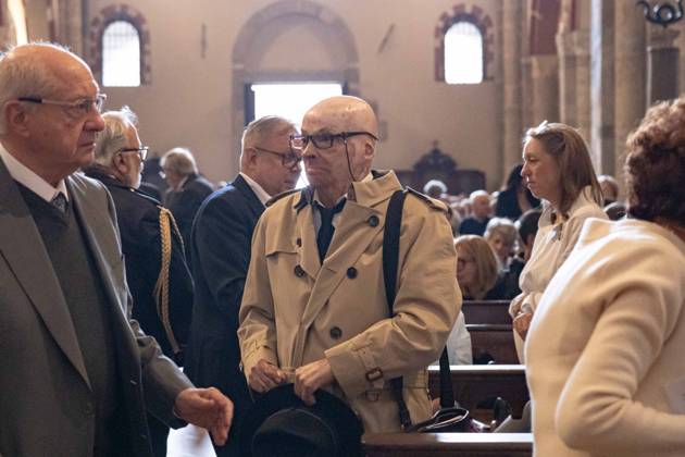 IPA89429906 - Milan, October 8, 1926, Basilica of Sant™Ambrogio, Eucharistic celebration marking the 25th anniversary of the Linate plane crash Pictured: Pasquale Padovano, a survivor of the crash Copyright: xGiuliaxSciaccax xGiuliaxSciaccax IPA89429906