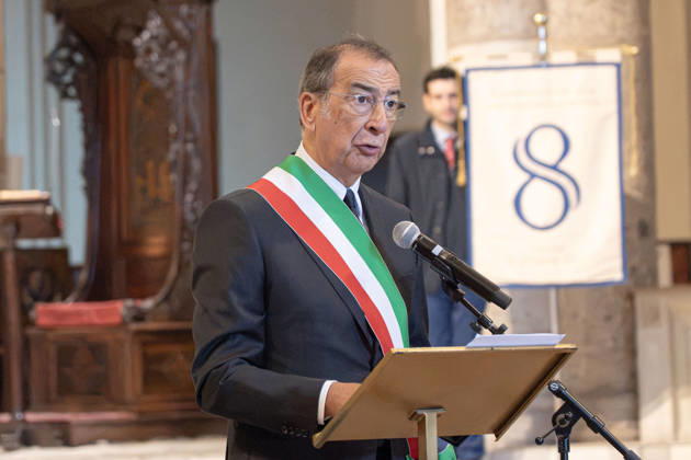 IPA89429967 - Milan, October 8, 26, Basilica of Sant™Ambrogio, Eucharistic celebration marking the 25th anniversary of the Linate plane crash Pictured: Milan Mayor Giuseppe Sala Copyright: xGiuliaxSciaccax xGiuliaxSciaccax IPA89429967
