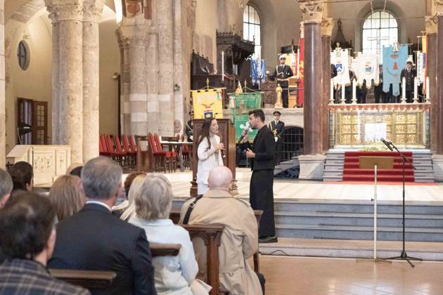 IPA89429975 - Milan, October 8, 26, Basilica of St. Ambrose, Eucharistic celebration marking the 25th anniversary of the Linate plane crash Copyright: xGiuliaxSciaccax xGiuliaxSciaccax IPA89429975