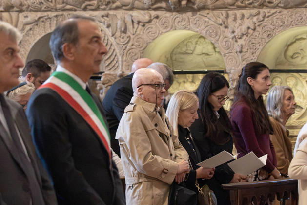 IPA89429925 - Milan, October 8, 1926, Basilica of Sant™Ambrogio, Eucharistic celebration marking the 25th anniversary of the Linate plane crash Pictured: Pasquale Padovano, a survivor of the crash Copyright: xGiuliaxSciaccax xGiuliaxSciaccax IPA89429925