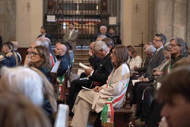 IPA89429936 - Milan, October 8, 1926, Basilica of St. Ambrose, Eucharistic celebration marking the 25th anniversary of the Linate plane crash Copyright: xGiuliaxSciaccax xGiuliaxSciaccax IPA89429936