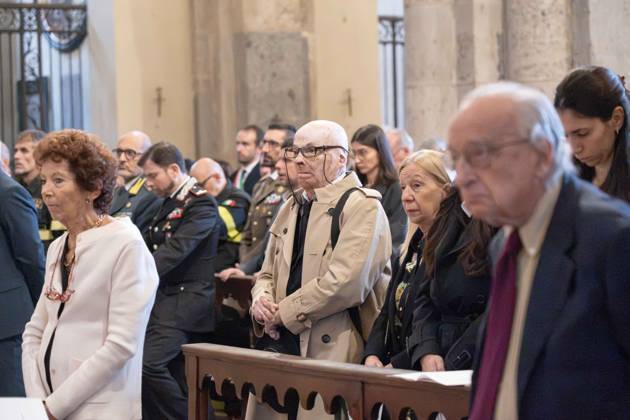 IPA89429942 - Milan, October 8, 1926, Basilica of Sant™Ambrogio, Eucharistic celebration marking the 25th anniversary of the Linate plane crash Pictured: Pasquale Padovano, a survivor of the crash Copyright: xGiuliaxSciaccax xGiuliaxSciaccax IPA89429942