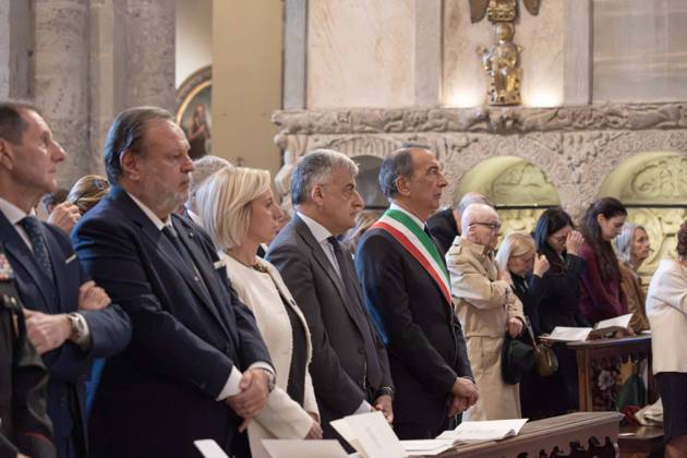 IPA89429924 - Milan, October 8, 26, Basilica of Sant™Ambrogio, Eucharistic celebration marking the 25th anniversary of the Linate plane crash Pictured: Milan Mayor Giuseppe Sala Copyright: xGiuliaxSciaccax xGiuliaxSciaccax IPA89429924
