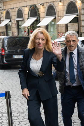 IPA89429553 - Michela Vittoria Brambilla arriving at the Teatro Sistina for the celebrations marking the 150th anniversary of the *Corriere della Sera*, in Rome, Italy, on October 8, 2026. Flavio Brancaleone Fotogramma Copyright: xFLAVIO_BRANCALONEx xx IPA89429553