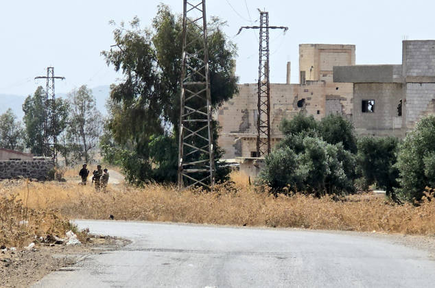 Israeli army conducts raids in Syria s Quneitra countryside QUNEITRA, SYRIA - OCTOBER 8: Israeli forces patrol the village as they conduct raids in residential areas and fire harassment shots at open areas in the countryside of Quneitra, southern Syria, on October 8, 2026. Huseyin Mesal Anadolu Quneitra Syria. Editorial use only. Please get in touch for any other usage. Copyright: x2026xAnadoluxHuseyinxMesalx