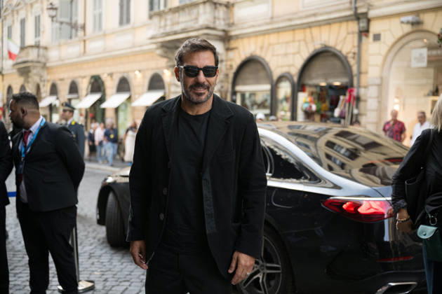 IPA89429592 - Actor Edoardo Leo arriving at the Teatro Sistina for the celebrations marking the 150th anniversary of the Corriere della Sera, in Rome, Italy, on October 8, 2026. Flavio Brancaleone Fotogramma Copyright: xFLAVIO_BRANCALONEx xx IPA89429592