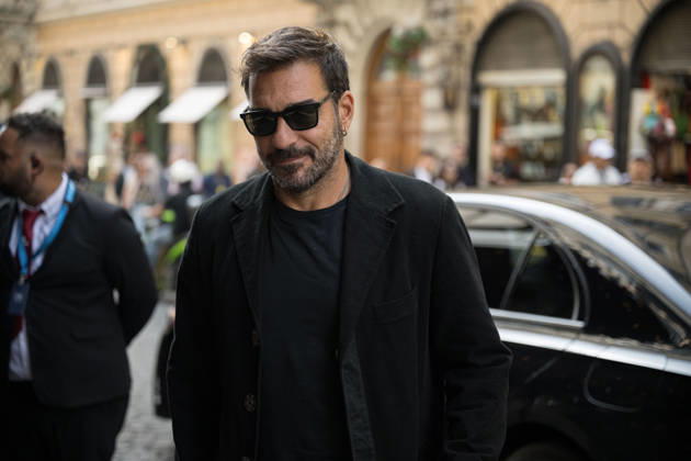 IPA89429594 - Actor Edoardo Leo arriving at the Teatro Sistina for the celebrations marking the 150th anniversary of the Corriere della Sera, in Rome, Italy, on October 8, 2026. Flavio Brancaleone Fotogramma Copyright: xFLAVIO_BRANCALONEx xx IPA89429594