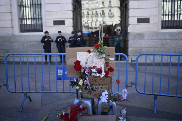 87-year-old symbol of Spain’s housing crisis dies 2 weeks after eviction MADRID, SPAIN - OCTOBER 8: A condolence area is set up for Maricarmen Abascal, known publicly as Maricarmen, the 87-year-old woman whose eviction from her longtime Madrid home sparked housing protests across Spain. Abascal died on Wednesday while receiving treatment in hospital. Meanwhile, a tent protest set up by Spaniards at Puerta del Sol on September 26, calling on the central and regional governments to take action over the housing crisis, continues in Madrid, Spain, on October 8, 2026. Burak Akbulut Anadolu Madrid Spain. Editorial use only. Please get in touch for any other usage.  Copyright: x2026xAnadoluxBurakxAkbulutx