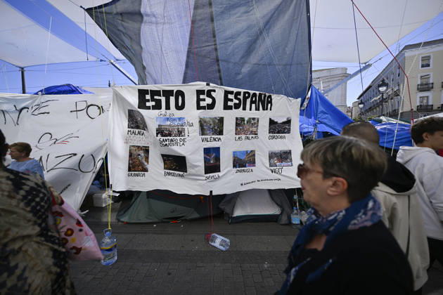 87-year-old symbol of Spain’s housing crisis dies 2 weeks after eviction MADRID, SPAIN - OCTOBER 8: A tent protest set up by Spaniards at Puerta del Sol on September 26, calling on the central and regional governments to take action over the housing crisis, continues in Madrid, Spain, on October 8, 2026. Maricarmen Abascal, known publicly as Maricarmen, the 87-year-old woman whose eviction from her longtime Madrid home sparked housing protests across Spain, died on Wednesday. Burak Akbulut Anadolu Madrid Spain. Editorial use only. Please get in touch for any other usage.  Copyright: x2026xAnadoluxBurakxAkbulutx