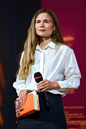 Frankfurter Buchmesse 2026. Schriftstellerin Valeria Gordeev erhält den aspekte -Literaturpreis 2026 am 08.10.2026 auf der Frankfurter Buchmesse. 20261008MWI152999