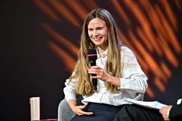 Frankfurter Buchmesse 2026. Schriftstellerin Valeria Gordeev erhält den aspekte -Literaturpreis 2026 am 08.10.2026 auf der Frankfurter Buchmesse. 20261008MWI153037