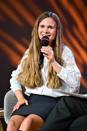 Frankfurter Buchmesse 2026. Schriftstellerin Valeria Gordeev erhält den aspekte -Literaturpreis 2026 am 08.10.2026 auf der Frankfurter Buchmesse. 20261008MWI153048