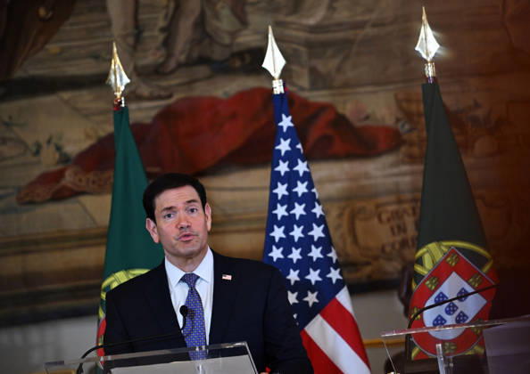 Marco Rubio - Paulo Rangel joint press conference in Lisbon LISBON, PORTUGAL - OCTOBER 8: US Secretary of State Marco Rubio and Portugal s Foreign Minister Paulo Rangel (not seen) give a joint press conference at the Necessidades Palace, the Portuguese foreign ministry, in Lisbon on October 8, 2026. Zed Jameson Anadolu Lisbon Portugal. Editorial use only. Please get in touch for any other usage. Copyright: x2026xAnadoluxZedxJamesonx