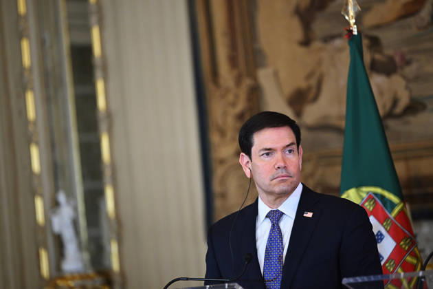 Marco Rubio - Paulo Rangel joint press conference in Lisbon LISBON, PORTUGAL - OCTOBER 8: US Secretary of State Marco Rubio and Portugal s Foreign Minister Paulo Rangel (not seen) give a joint press conference at the Necessidades Palace, the Portuguese foreign ministry, in Lisbon on October 8, 2026. Zed Jameson Anadolu Lisbon Portugal. Editorial use only. Please get in touch for any other usage. Copyright: x2026xAnadoluxZedxJamesonx