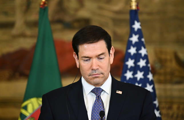 Marco Rubio - Paulo Rangel joint press conference in Lisbon LISBON, PORTUGAL - OCTOBER 8: US Secretary of State Marco Rubio and Portugal s Foreign Minister Paulo Rangel (not seen) give a joint press conference at the Necessidades Palace, the Portuguese foreign ministry, in Lisbon on October 8, 2026. Zed Jameson Anadolu Lisbon Portugal. Editorial use only. Please get in touch for any other usage. Copyright: x2026xAnadoluxZedxJamesonx