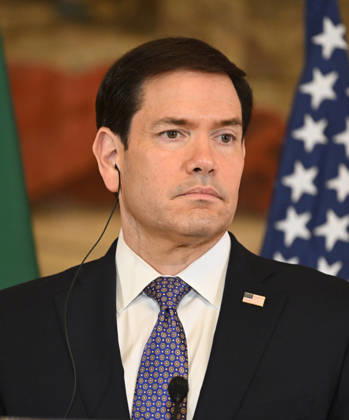 US Secretary of State Marco Rubio visits Portugal LISBON, PORTUGAL - OCTOBER 8: US Secretary of State Marco Rubio and Portuguese Foreign Minister Paulo Rangel (not seen) hold a joint press conference at the Necessidades Palace, home to Portugal s Foreign Ministry, in Lisbon, Portugal, on October 8, 2026. Zed Jameson Anadolu Lisbon Portugal. Editorial use only. Please get in touch for any other usage. Copyright: x2026xAnadoluxZedxJamesonx