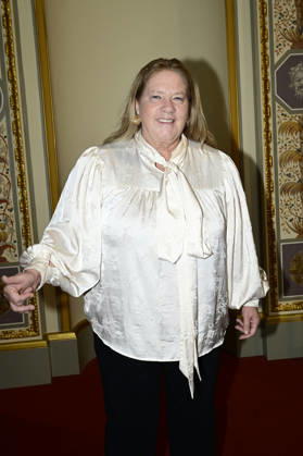Kathy Kelly beim Pressegespräch und Präsentation des 16. HOPE-Award zur 18. Hope Gala 2026 im Schauspielhaus Dresden. Dresden, 08.10.2026