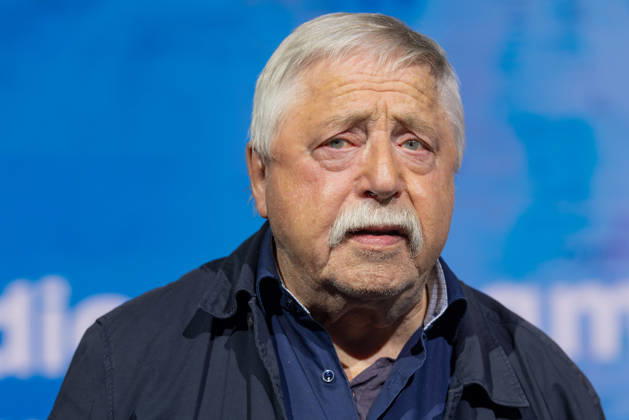 Buchmesse Frankfurt 2026 Wolf Biermann präsentiert auf der Literaturbühne von ARD, ZDF und 3sat sein Buch Ihr löscht das Feuer mit Benzin ., Frankfurt am Main Hessen Deutschland Messegelände