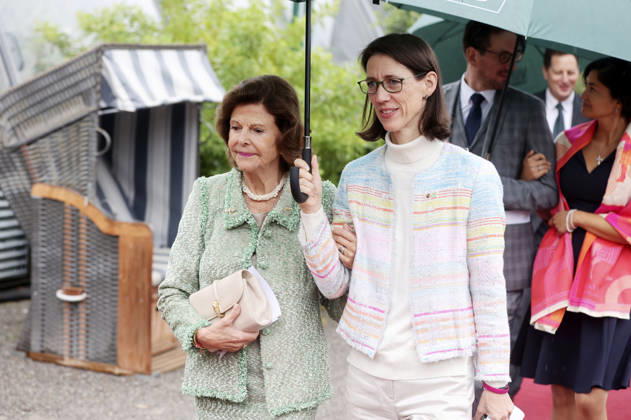 Königin Silvia von Schweden und Bettina Gräfin Bernadotte beim Jubiläum der Mentor-Stiftung auf der Insel Mainau. Mainau, 08.10.2026