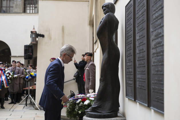 Sokol (Falcon) Movement s Memorial Day honours Sokol members who died in anti-Nazi resistance in Prague, Czech Republic, October 8, 2026. Senate Speaker Milos Vystrcil (ODS) during the commemorative event. (CTKxPhoto MichalxKamaryt) CTKPhotoP2026100806809 CTKPhotoP2026100806809