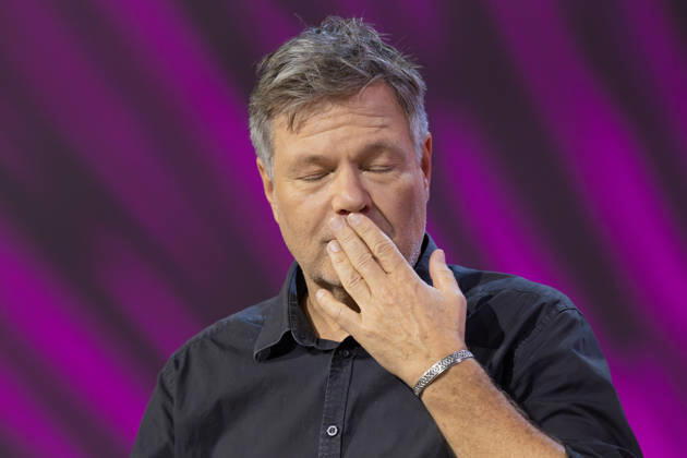 Buchmesse Frankfurt 2026 Robert Habeck stellt auf der Literaturbühne von ARD, ZDF und 3sat sein neues Buch Arctic Meltdown vor., Frankfurt am Main Hessen Deutschland Messegelände
