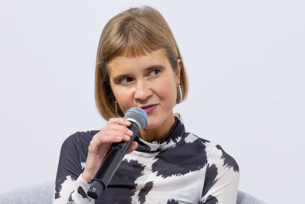 Buchmesse Frankfurt 2026 Caroline Wahl stellt ihr neues Buch 1999 Meter über dem Meer vor., Frankfurt am Main Hessen Deutschland Messegelände